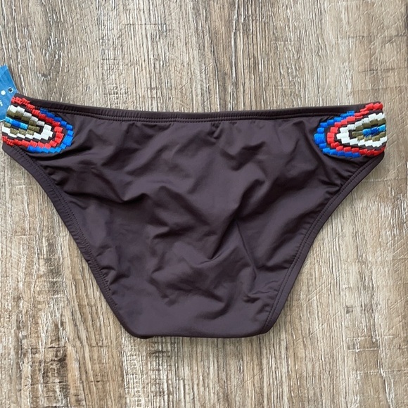 Lucky Brand Aztec Bikini Swimsuit Bottom Brown XS - Picture 3 of 4